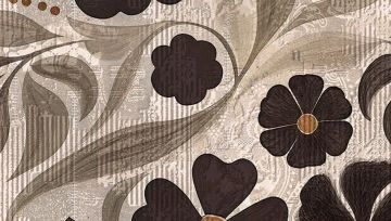 Wallpaper Noir bloom by Carta da Parati Artistica - view 3
