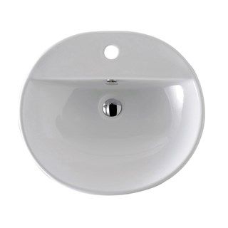 M2 - Semi-recessed washbasin 50x43 cm by GALASSIA - view 2