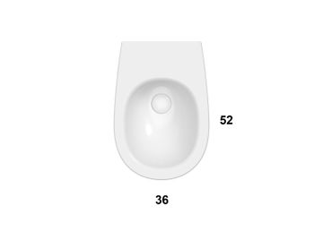 Bidet sospeso GRS10 by Ceramica Globo - view 2