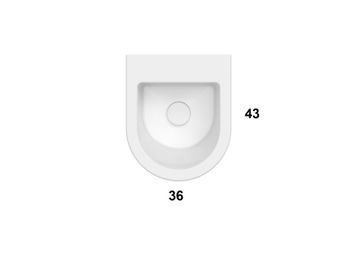 Bidet sospeso FOS12 by Ceramica Globo - view 2