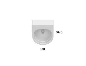 Orinatoio sospeso FO031 by Ceramica Globo - view 2