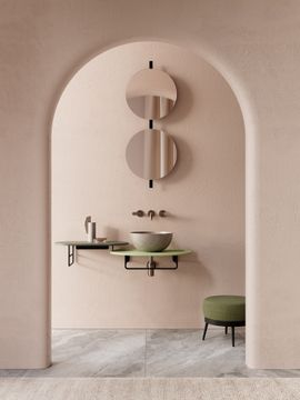 Mensola in ceramica per strutture LT037, LT038, LT040, LT041 by Ceramica Globo - view 3