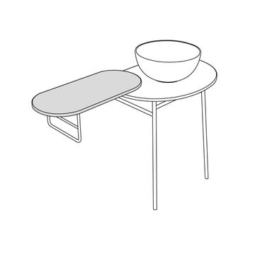 Mensola in ceramica per strutture LT037, LT038, LT040, LT041 by Ceramica Globo - view 2
