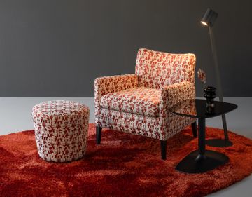 EASY - Upholstered round fabric pouf by Christine Kröncke Interior Design - view 4