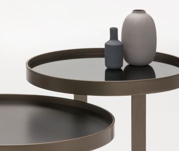 CROSS - Round steel coffee table by Christine Kröncke Interior Design - view 6