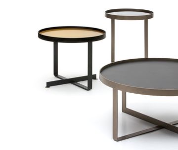 CROSS - Round steel coffee table by Christine Kröncke Interior Design - view 4