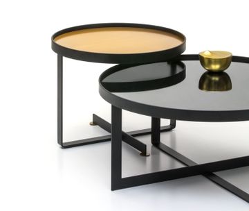 CROSS - Round steel coffee table by Christine Kröncke Interior Design - view 5