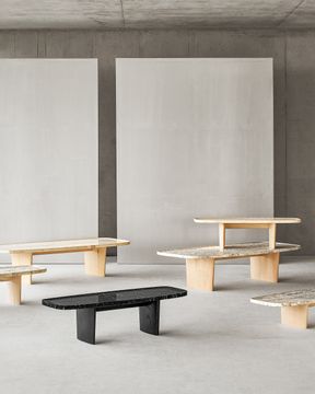 Matéria Side Table Marble by ClassiCon - view 2
