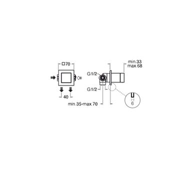 Tabula CRITA683 - Wall-mounted 2-outlet diverter by CRISTINA Rubinetterie - view 2