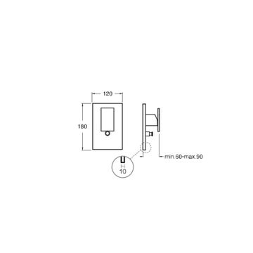 Tabula CRITA689 - external bath/shower trim set by CRISTINA Rubinetterie - view 2