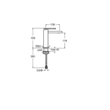 Tabula CRITA920 - basin mixer by CRISTINA Rubinetterie - view 2