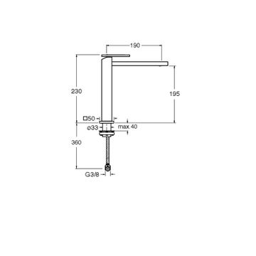 Tabula CRITA927 - basin mixer by CRISTINA Rubinetterie - view 2