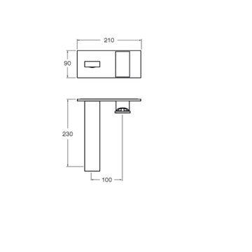Tabula CRITA958 - external basin trim set by CRISTINA Rubinetterie - view 2