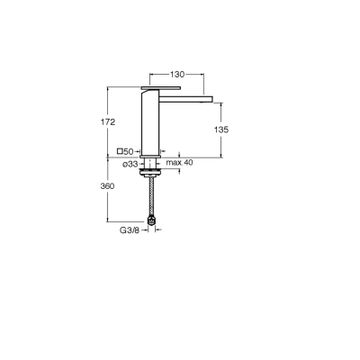Tabula CRITA964 - basin mixer by CRISTINA Rubinetterie - view 2