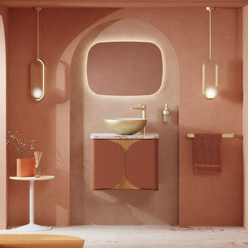Tambour Wall Hung Furniture Unit with Worktop - 600mm by Crosswater - view 6