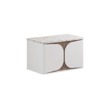 Tambour Wall Hung Furniture Unit with Worktop - 800mm by Crosswater - view 3