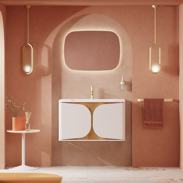 Tambour Wall Hung Furniture Unit with Basin - 800mm by Crosswater - view 7