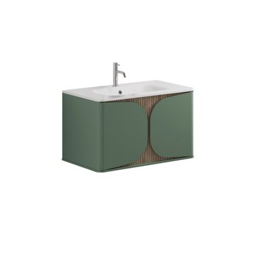 Tambour Wall Hung Furniture Unit with Basin - 800mm by Crosswater - view 2