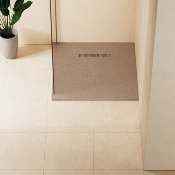 Vito Textured Square Shower Tray by Crosswater - view 4