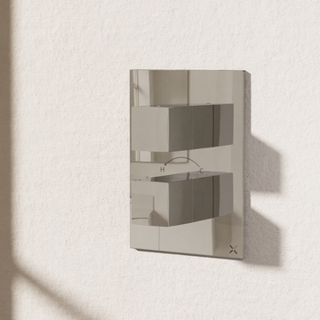 Water Square 2 Outlet Thermostatic Shower Valve by Crosswater - view 3