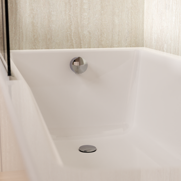 Bath Pop-Up-Waste with Filler Chrome by Crosswater - view 2