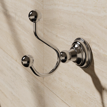 Belgravia Double Robe Hook by Crosswater - view 4