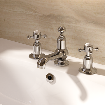 Belgravia 3 Hole Basin Tap by Crosswater - view 5