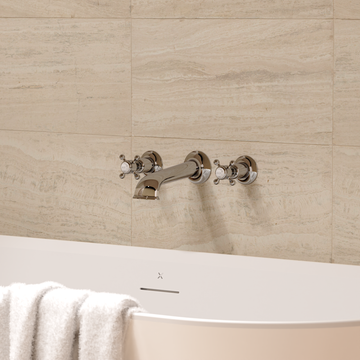 Belgravia Bath 3 Hole Set Wall Mounted by Crosswater - view 2