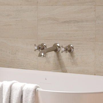 Belgravia Bath 3 Hole Set Wall Mounted by Crosswater - view 4
