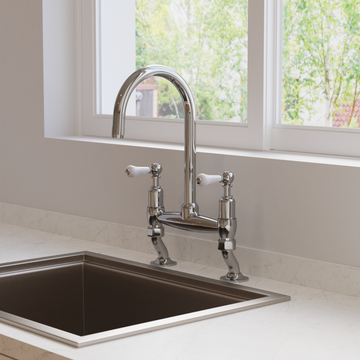 Belgravia Kitchen Mixer Deck Mounted Chrome by Crosswater - view 2