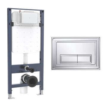 Belgravia Slim Concealed Cistern Frame Set 4 by Crosswater - view 3
