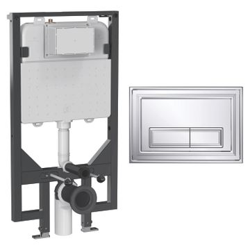 Belgravia Ultra Slim Concealed Cistern Frame Set 5 by Crosswater - view 3
