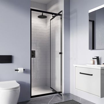 Clear 6 Infold Shower Door with Side Panel by Crosswater - view 5