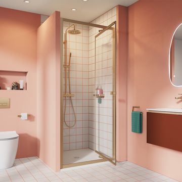 Clear 6 Infold Shower Door with Side Panel by Crosswater - view 4