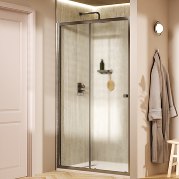 Clear 6 Sliding Shower Door with Side Panel by Crosswater - view 8