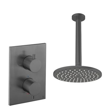 Crossbox Fixed Head Shower Set 1 by Crosswater - view 4
