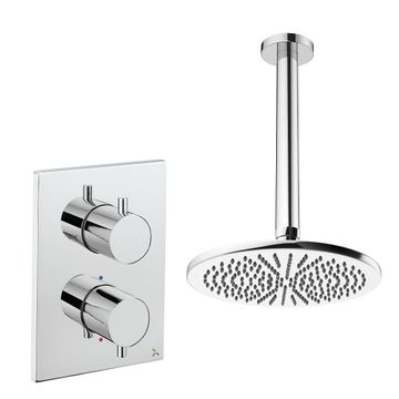 Crossbox Fixed Head Shower Set 1 by Crosswater - view 2