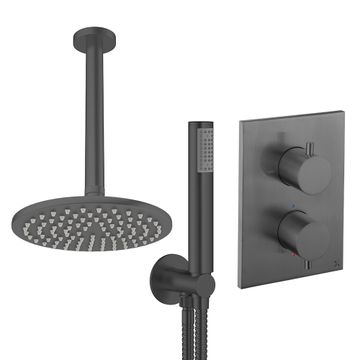 Crossbox Shower Set 3 with Fixed Head & Handset by Crosswater - view 4
