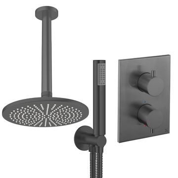 Crossbox Shower Set 3 with Fixed Head & Handset by Crosswater - view 3