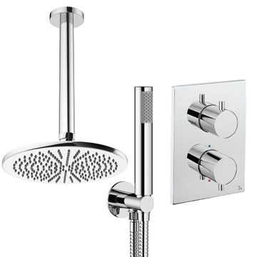 Crossbox Shower Set 3 with Fixed Head & Handset by Crosswater - view 2