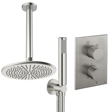 Crossbox Shower Set 3 with Fixed Head & Handset by Crosswater - view 7