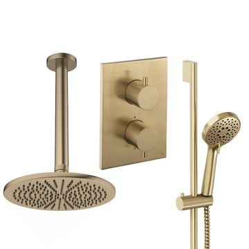 Crossbox Shower Set 4 with Fixed Head & Handset by Crosswater - view 9