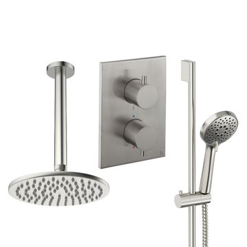 Crossbox Shower Set 4 with Fixed Head & Handset by Crosswater - view 8