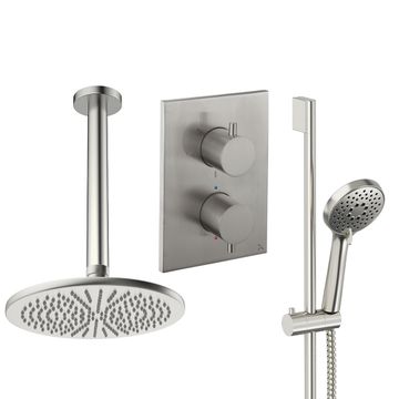 Crossbox Shower Set 4 with Fixed Head & Handset by Crosswater - view 7