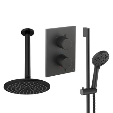 Crossbox Shower Set 4 with Fixed Head & Handset by Crosswater - view 6