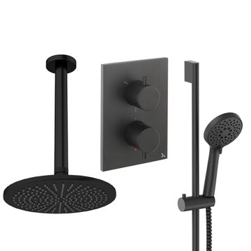 Crossbox Shower Set 4 with Fixed Head & Handset by Crosswater - view 5