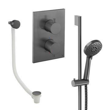 Crossbox Shower Set 6 with Handset & Bath Filler by Crosswater - view 4