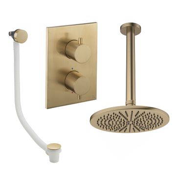 Crossbox Shower Set 7 with Fixed Head & Bath Filler by Crosswater - view 9