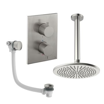 Crossbox Shower Set 7 with Fixed Head & Bath Filler by Crosswater - view 7