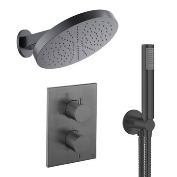 Crossbox Shower Set 8 with Fixed Head & Handset by Crosswater - view 4